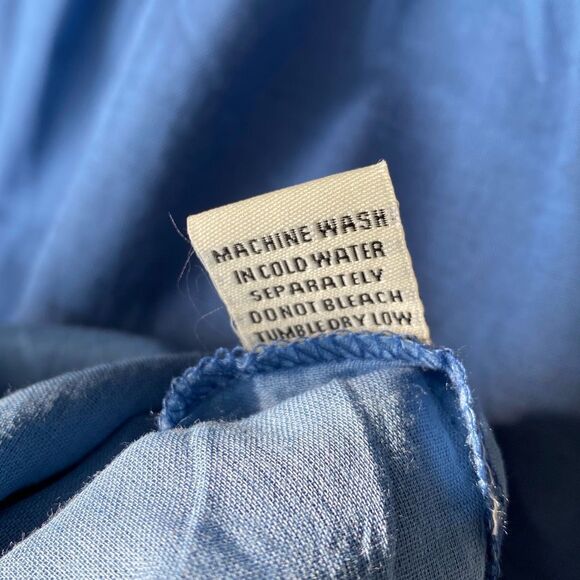 Sim & Sam Womens Medium Midi Dress Pockets Rayon Linen Cotton Lined Cottagecore - Picture 14 of 14